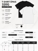 T-Shirt Oversize Premium "Santorin – Grèce" – Image 5