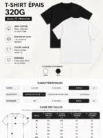 T-Shirt Oversize Premium "Mont-Saint-Michel" – Image 4