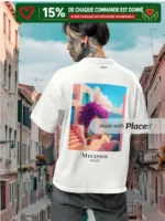 T-Shirt Oversize Premium "Mykonos – Grèce" – Image 3