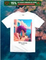 T-Shirt Oversize Premium "Mykonos – Grèce"